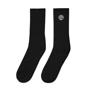 Grey Embroidered socks