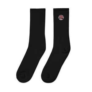 Red Embroidered socks