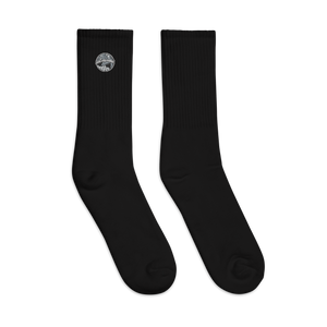 Grey Embroidered socks