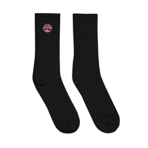 Red Embroidered socks