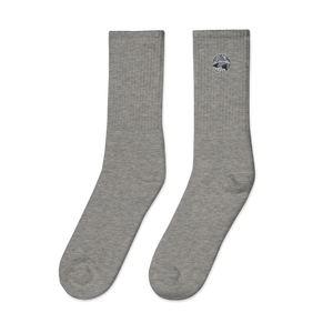 Grey Embroidered socks