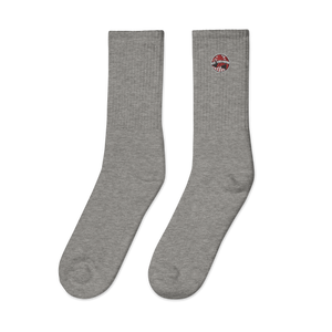 Red Embroidered socks