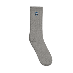 Royal Blue Embroidered socks