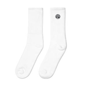 Grey Embroidered socks