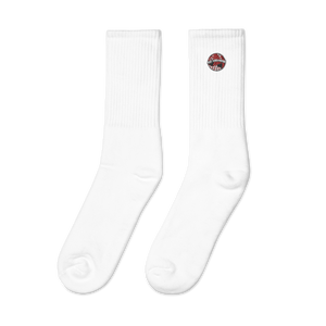 Red Embroidered socks