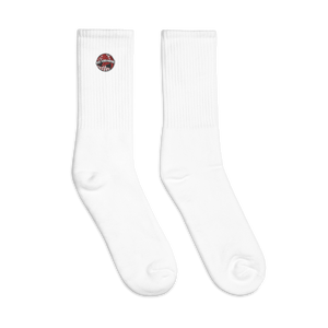 Red Embroidered socks